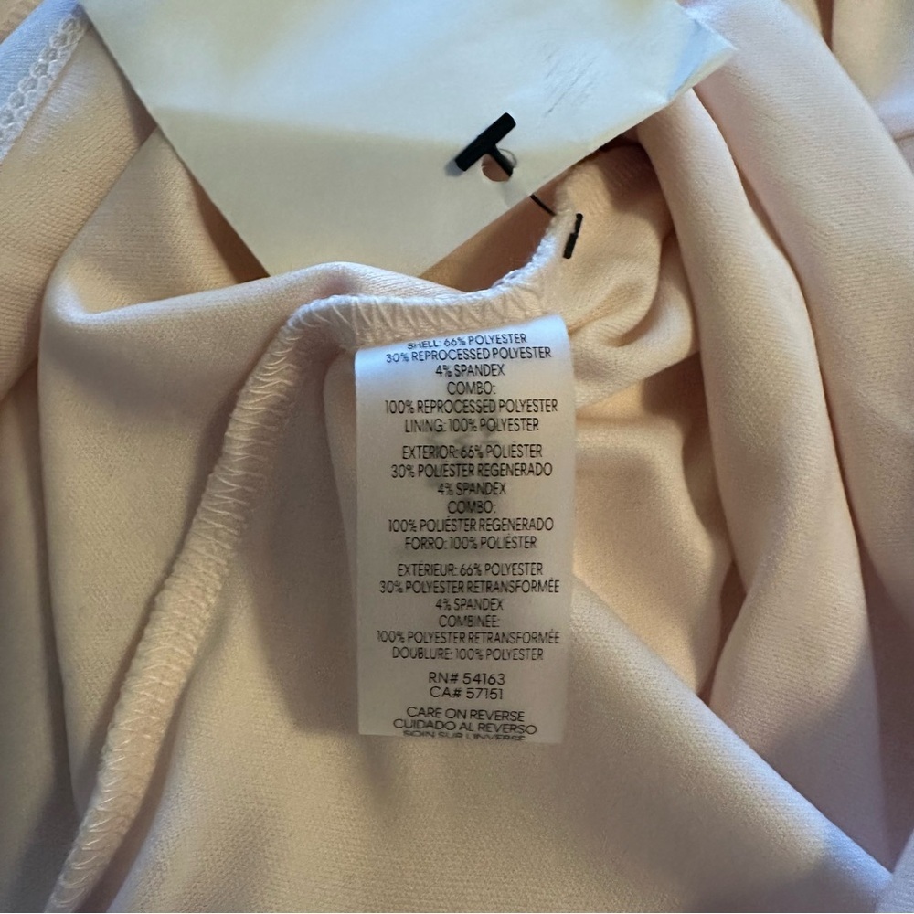 Calvin Klein Pink Pastel Shift Dress with Sheer Bell Cuffs - Picture 8 of 10